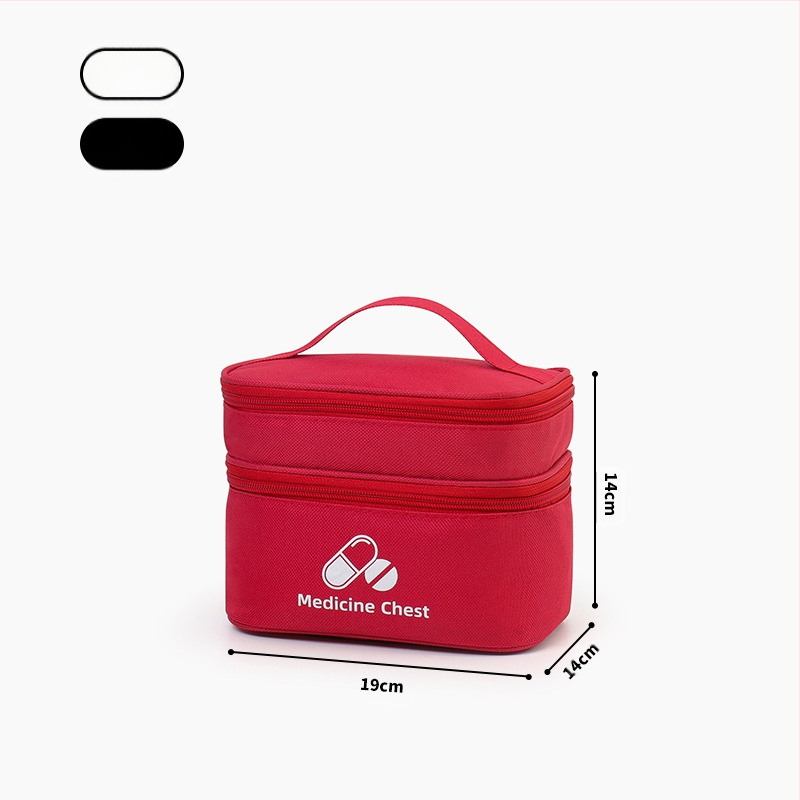 Új hordozható kétrétegű elsősegélytáska járványmegelőzési egészségügyi táska háztartási életmentő táska kültéri vészhelyzeti járványmegelőzési tárolótáska