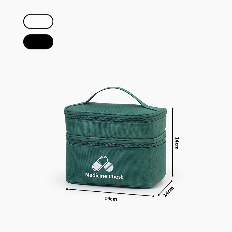 Új hordozható kétrétegű elsősegélytáska járványmegelőzési egészségügyi táska háztartási életmentő táska kültéri vészhelyzeti járványmegelőzési tárolótáska