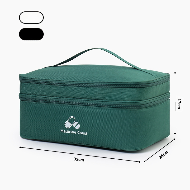 Új hordozható kétrétegű elsősegélytáska járványmegelőzési egészségügyi táska háztartási életmentő táska kültéri vészhelyzeti járványmegelőzési tárolótáska