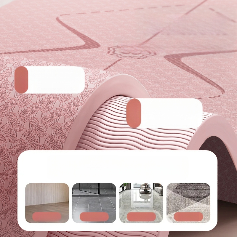 Zhenle tüdrukute kodujoogamatt, laiendatud 90 cm, libisemiskindel treeningmatt, tantsutreeningu põrandamatt, lööke neelav heliisolatsioonimatt