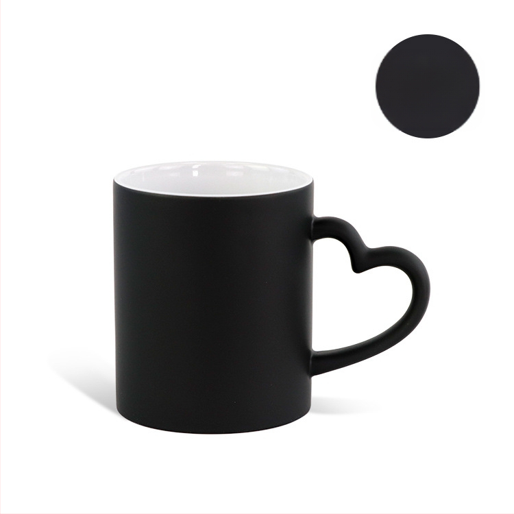 Soojusülekande tass isikupärastatud loominguline trükkimine fotograafiline pilt südame kruus armastus jäätunud värvimuutus kinketass