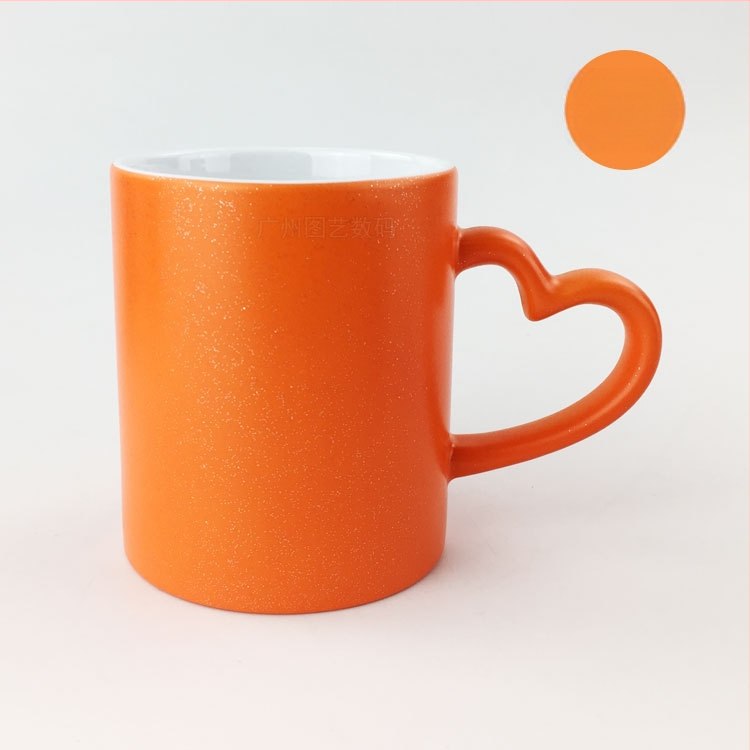 Soojusülekande tass isikupärastatud loominguline trükkimine fotograafiline pilt südame kruus armastus jäätunud värvimuutus kinketass