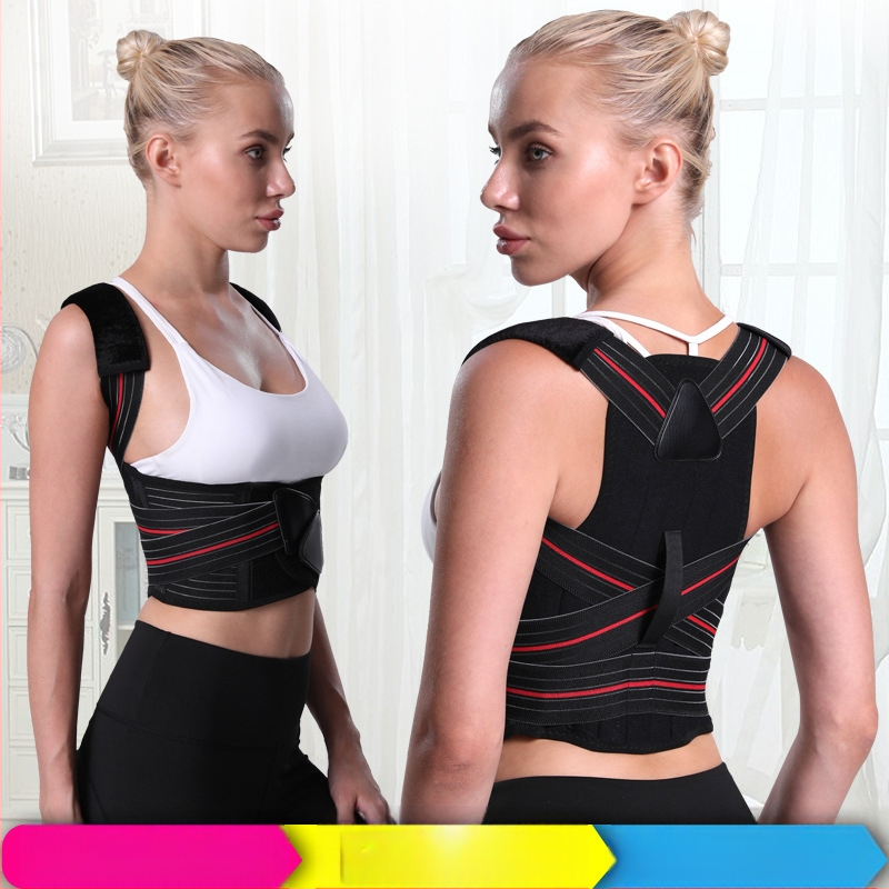 Producători de forță, studenți adulți, bărbați și femei, corecție a spatelui cu cocoașă, orteză de corecție invizibilă pentru postura de vară, postura așezată