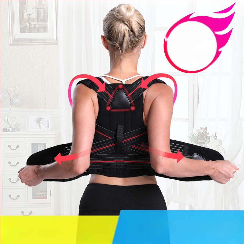 Producători de forță, studenți adulți, bărbați și femei, corecție a spatelui cu cocoașă, orteză de corecție invizibilă pentru postura de vară, postura așezată