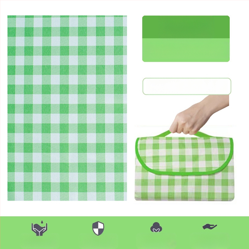 Piknikumatt Niiskuskindel matt Välispiknikumatt Veekindel Paksendatud Oxfordi riie PE Mittekootud Käekott Piknikuriie