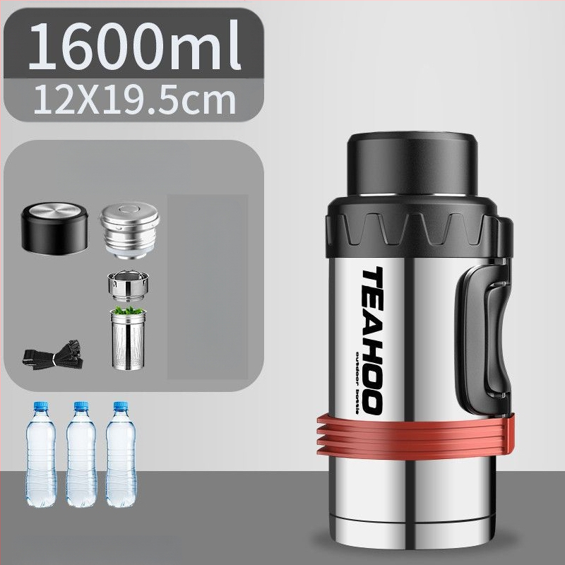 Meeste roostevabast terasest soojust säilitav veekeetja, millel on eriti paks madal sambaga 316 soojust säilitav veekeetja, suure mahutavusega Qihu