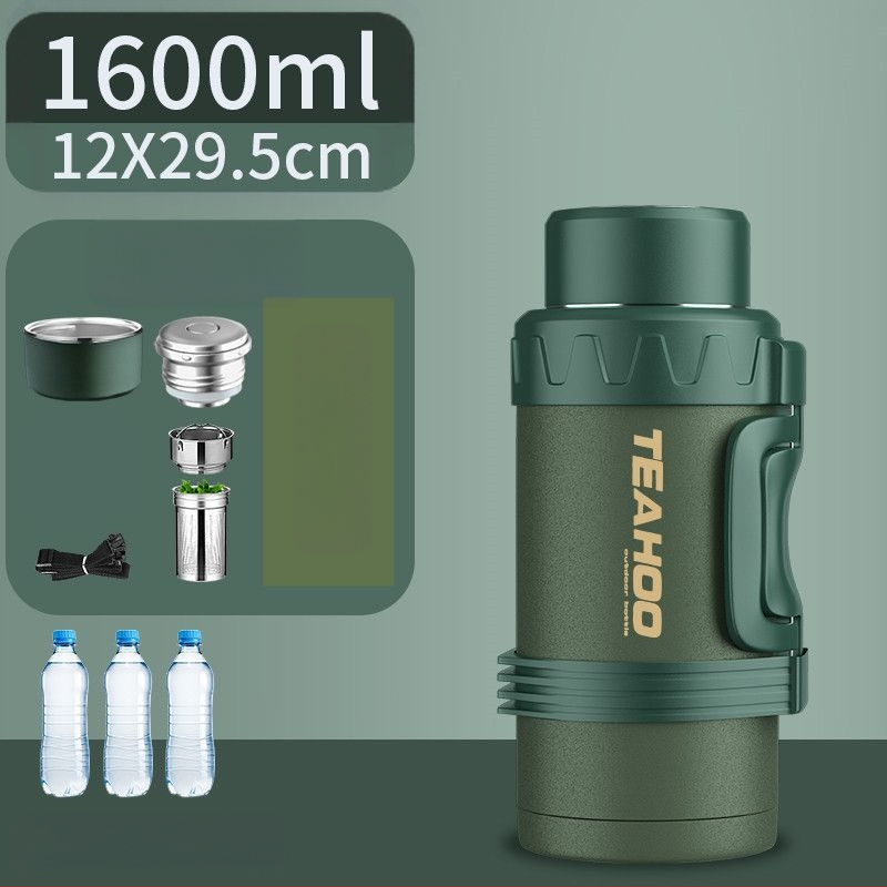 Meeste roostevabast terasest soojust säilitav veekeetja, millel on eriti paks madal sambaga 316 soojust säilitav veekeetja, suure mahutavusega Qihu