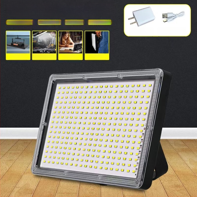 Naujas naktinio turgaus prekystalio LED lempos įkraunamas mobilus lauko apšvietimas stiprus šviesos laikiklis elektros energijos tiekimo sutrikimo avarinis kempingo žibintas