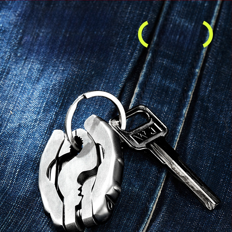 Internet celebrity mini multifunkcionalna kliješta s kornjačom od nehrđajućeg čelika 9 u 1 višenamjenska kliješta odvijač prijenosni EDC alat otvarač za boce