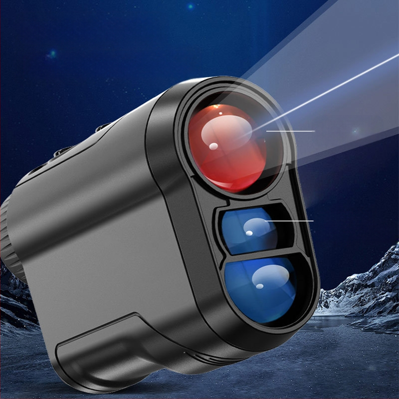 Golfa lāzera tālmēra rokas āra elektroniskais lineāls augstas precizitātes mērinstruments infrasarkanais golfa tālmērs