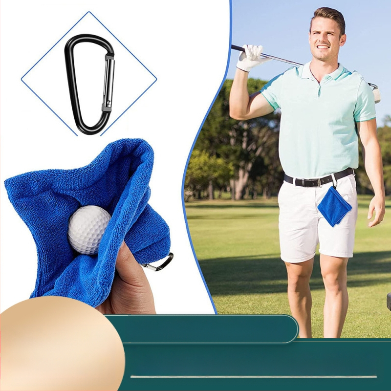 Novi ručnik za čišćenje golfa, krpa za čišćenje ručnika, krpa za brisanje palice, vanjska kuka, sportski ručnik, pribor za golf