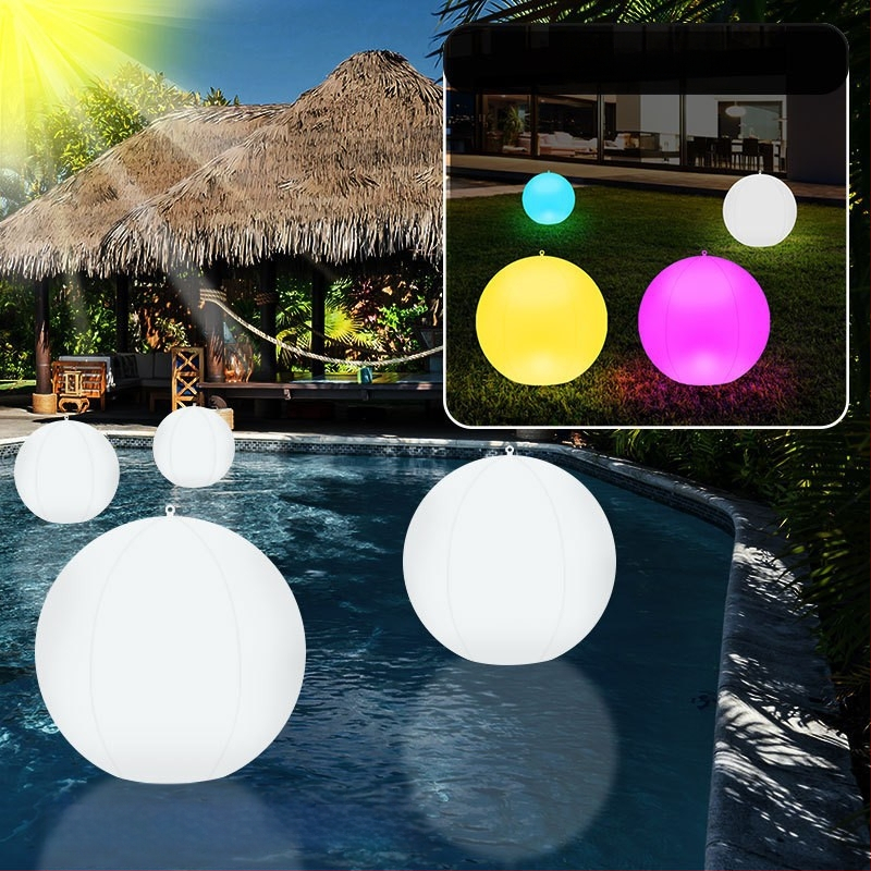Tiesioginio gamyklinio tiekimo saulės kamuoliukas-plaukiojantis šviestuvas LED kamuoliukas-šviestuvas RGB spalvą keičiantis plaukiojantis baseino šviestuvas voniai-baseinui