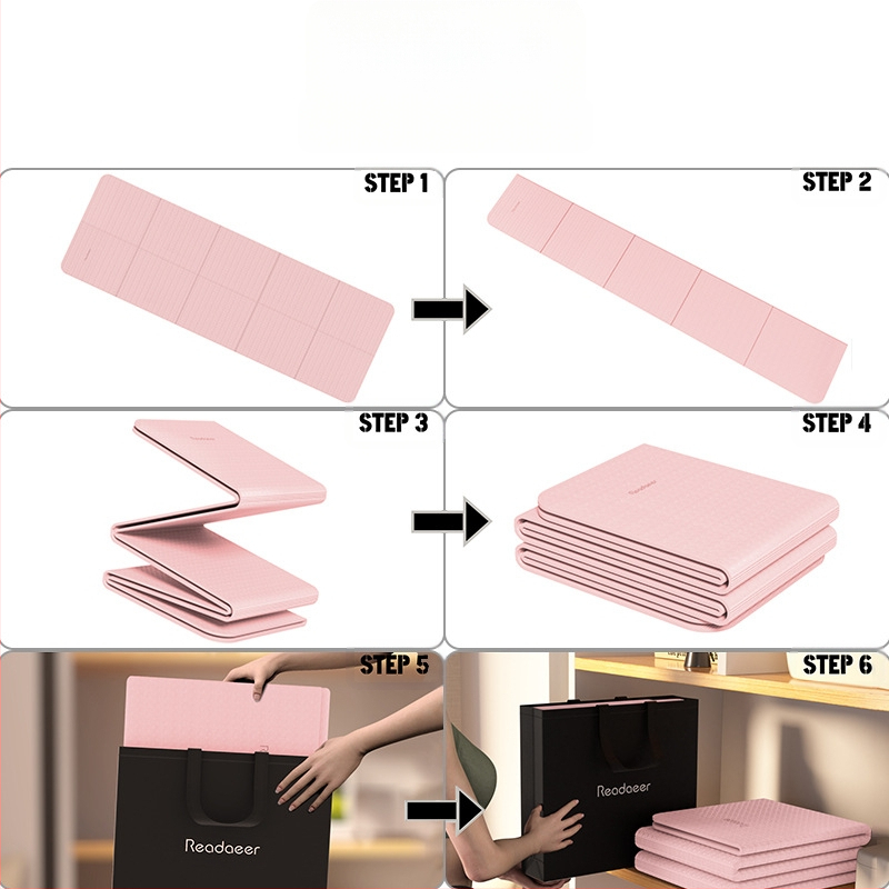 TPE sklopiva prostirka za fitness jogu, tiha, apsorpcija udaraca, neklizajuća dječja prostirka za trening, prijenosna prostirka za ples, za dom