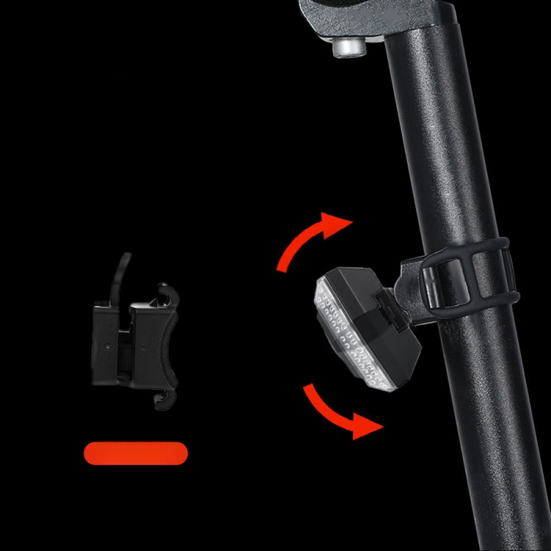 Nuotolinio valdymo posūkio signalo galinis žibintas, įkraunamas USB, vandeniui atsparus dviračio galinis žibintas su įspėjamuoju signalu