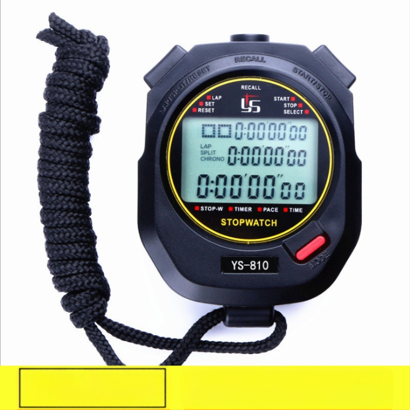Mitmekanaliline elektrooniline stopper taimer spordile, fitnessile, jooksmisele, kergejõustikule, treeningule, õpilastele, kohtunikele, võistlustele, veekindlale, loenduskellale