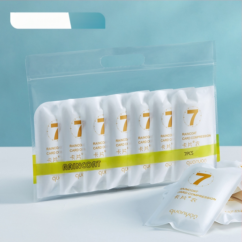 Дъждобран за възрастни за еднократна употреба, удебелен преносим картонен дъждобран, детски туристически живописен водоустойчив компресионен дъждобран