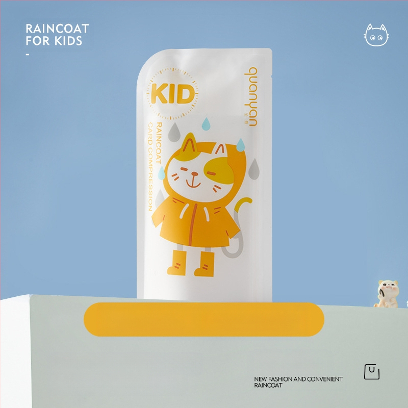 Дъждобран за възрастни за еднократна употреба, удебелен преносим картонен дъждобран, детски туристически живописен водоустойчив компресионен дъждобран