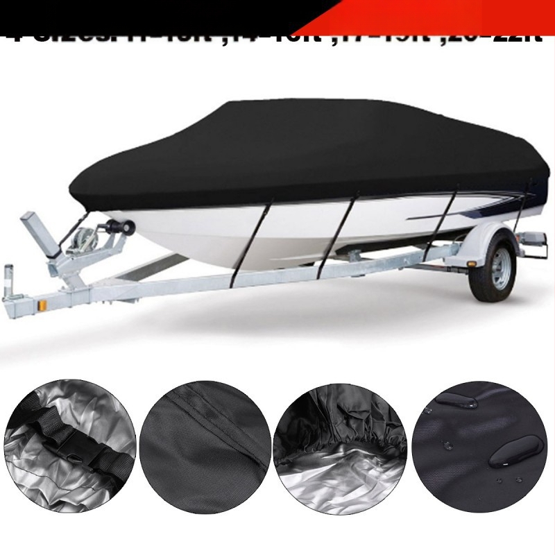 laos 210D Oxfordi riidest veekindel paadikate kiirpaadile rippuv V-kujuline ruudukujuline kalapüügipaadi kate vihma ja päikese eest