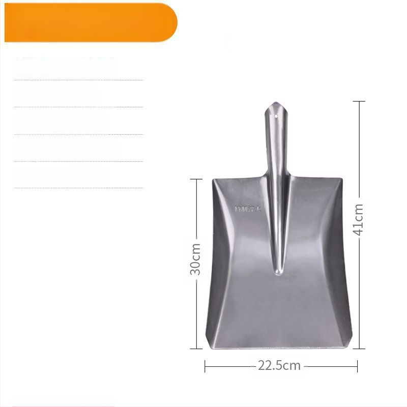 Didelis mangano plieno kastuvas lauke, kasti dirvą, atlaisvinti artefaktą, sodo sodo įrankius, sodinti daržoves, žemės ūkio, medinę rankeną, geležinį šaukštą