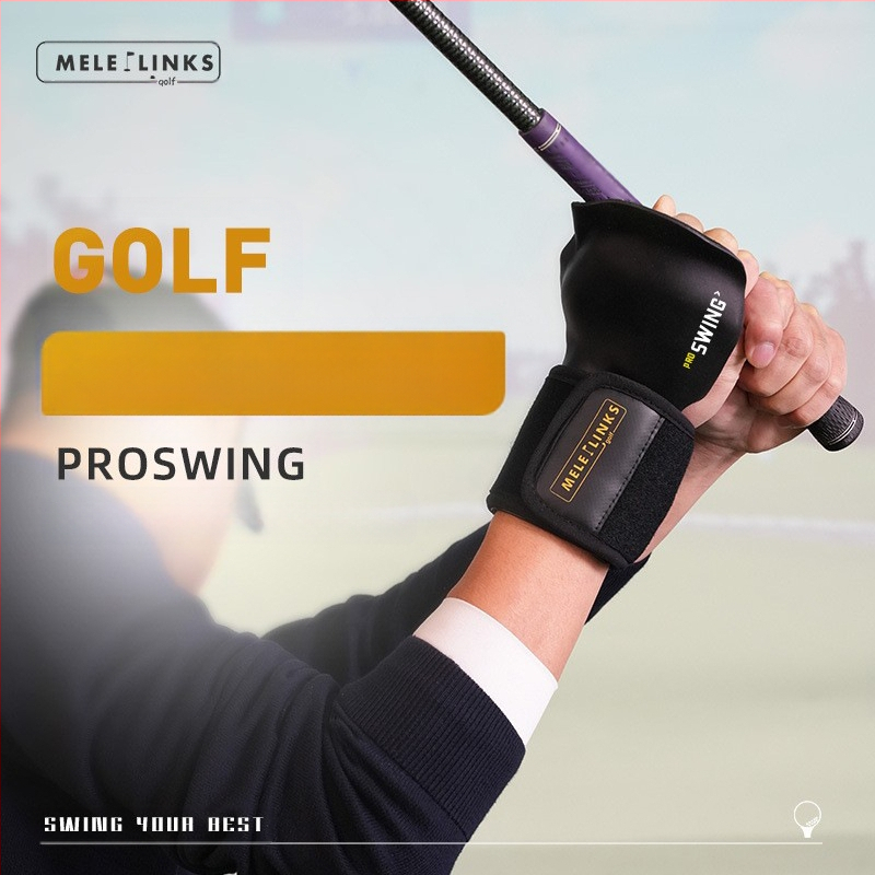 Meileff Gold Set csuklórögzítő golf lendítő edzőeszköz korrektor edzőfelszerelés