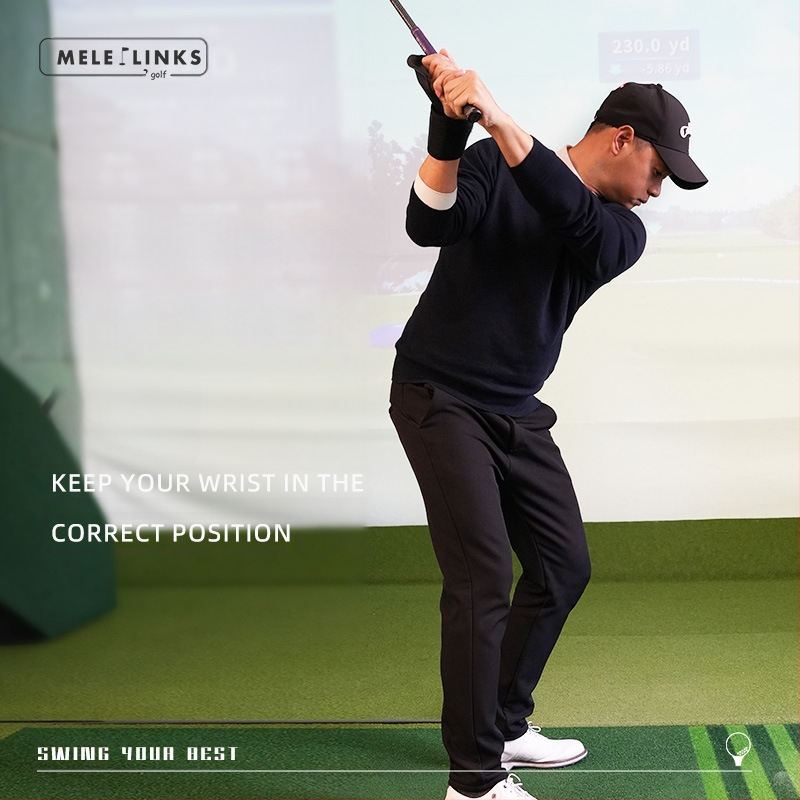 Meileff Gold Set csuklórögzítő golf lendítő edzőeszköz korrektor edzőfelszerelés