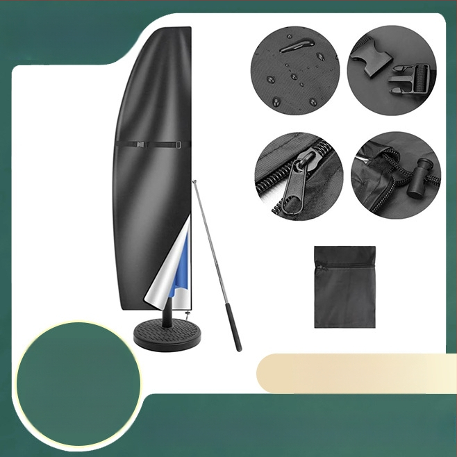 Navlaka za vanjski suncobran je vodootporna i otporna na ulje, vanjski stil s ofsetnim bananama otporan na kišu, pogodno za 3,3-4,3 metra, razne navlake za zaštitu od sunca