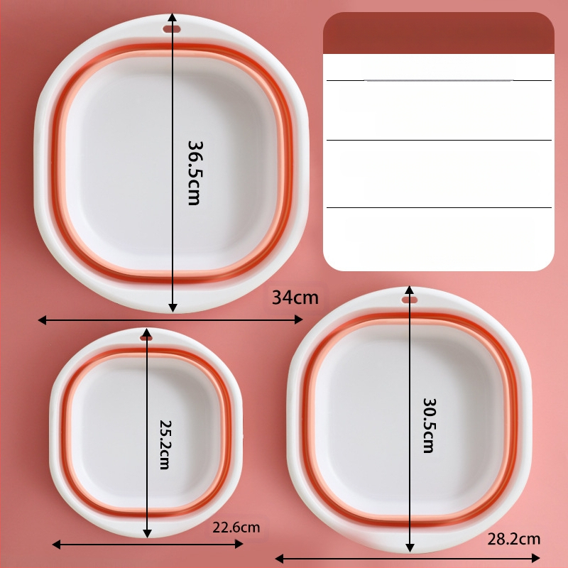 Kokkupandav kraanikauss, kaasaskantav reisikraanikauss üliõpilaste ühiselamu jaoks, beebipesukauss, suur ja keskmine, väike plastkraanikauss