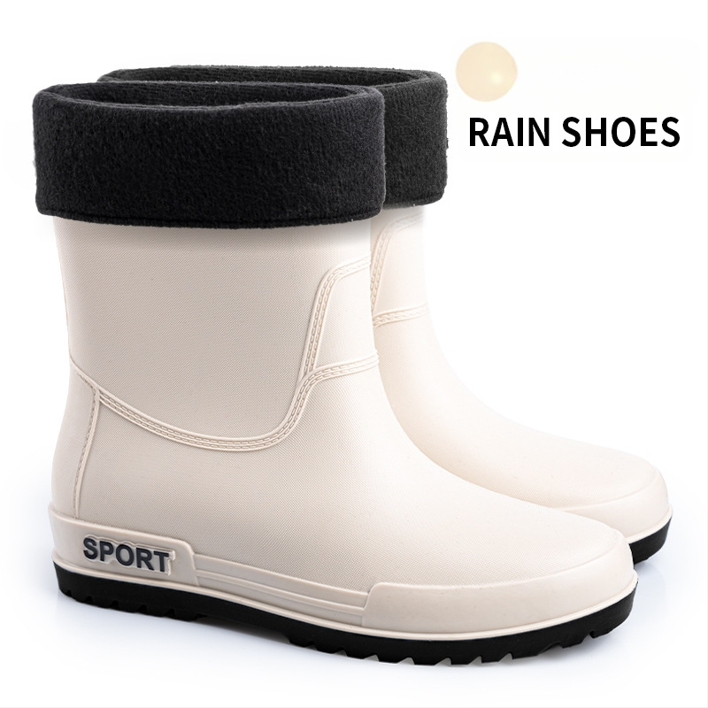 Prekogranične moderne muške čizme za kišu, neklizajuće, vodootporne, otporne na habanje, čizme za kišu srednjeg donjeg dijela, vanjske, zaštita od rada, ribolov, kuhinja, pranje automobila, gumene cipele