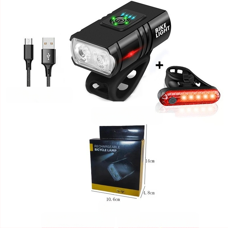 Dviračio žibintai aliuminio lydinio priekiniai žibintai stipri šviesa važiavimo žibintuvėlis įranga naktinis važiavimas plentas kalnų dviračių priedai kostiumo galiniai žibintai