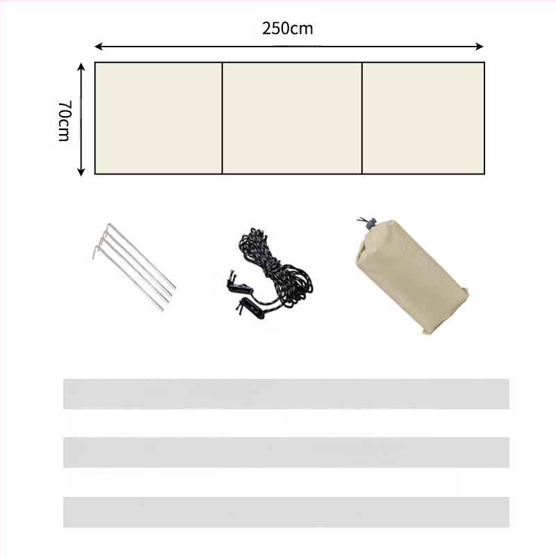 Užuolaidų vyniojimo audinys, priekinio stiklo siena, dideli aptvarai, kempingas, atsparus vėjui, kempingas, savarankiškas turas, sujungimo ekranas lauke