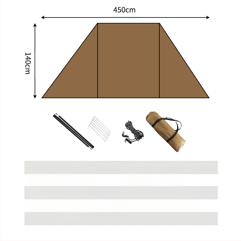 Užuolaidų vyniojimo audinys, priekinio stiklo siena, dideli aptvarai, kempingas, atsparus vėjui, kempingas, savarankiškas turas, sujungimo ekranas lauke