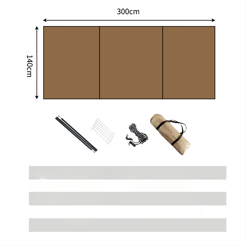 Užuolaidų vyniojimo audinys, priekinio stiklo siena, dideli aptvarai, kempingas, atsparus vėjui, kempingas, savarankiškas turas, sujungimo ekranas lauke