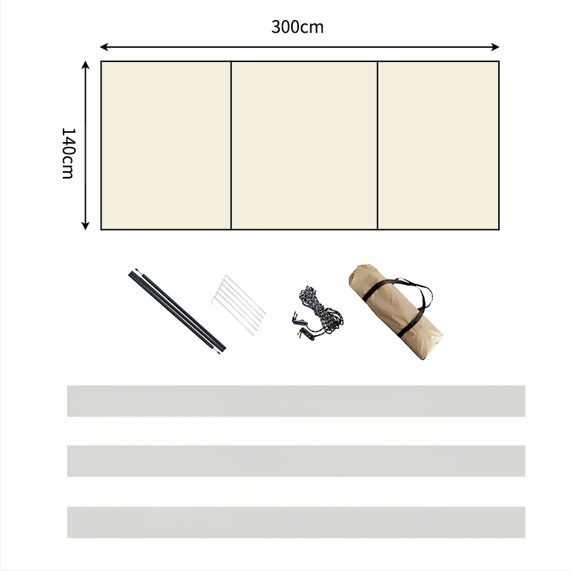 Užuolaidų vyniojimo audinys, priekinio stiklo siena, dideli aptvarai, kempingas, atsparus vėjui, kempingas, savarankiškas turas, sujungimo ekranas lauke