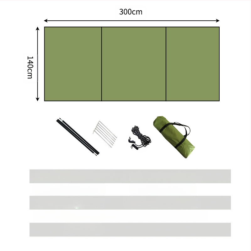Užuolaidų vyniojimo audinys, priekinio stiklo siena, dideli aptvarai, kempingas, atsparus vėjui, kempingas, savarankiškas turas, sujungimo ekranas lauke