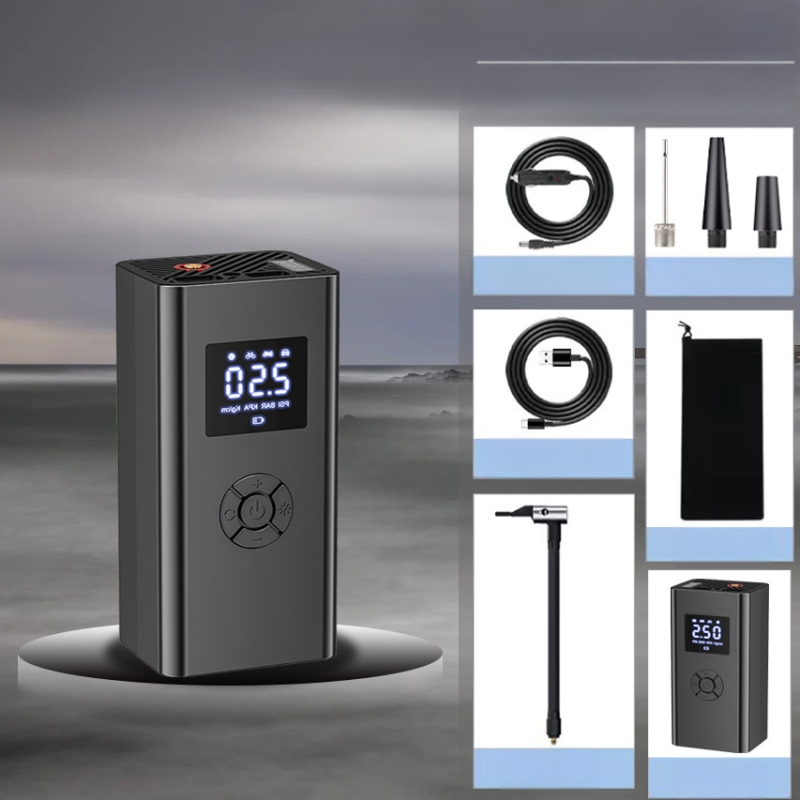 Piiriülene traadita auto õhupump kaheotstarbeline digitaalne ekraan kaasaskantav universaalne nutikas auto jalgratta rehvipump