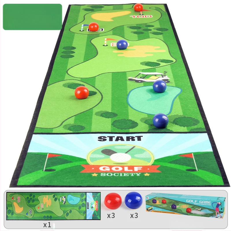 Трансгранична детска настолна игра Голф подложка за игра Двойна игра Мини кърлинг Баскетбол Интерактивна игра-пъзел за родители и деца
