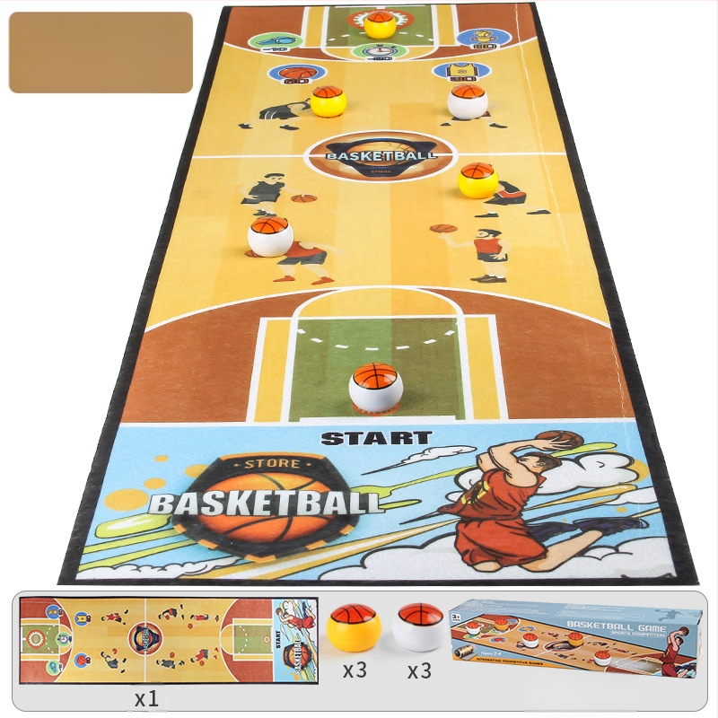 Трансгранична детска настолна игра Голф подложка за игра Двойна игра Мини кърлинг Баскетбол Интерактивна игра-пъзел за родители и деца