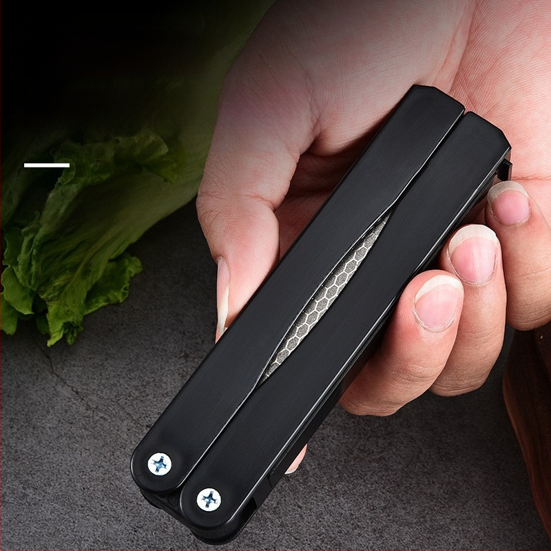 Kokkupandav teritusriist kaasaskantav teritaja kahepoolne paks ja õhuke terituskivi smirgellihvimine kalakonksu veski