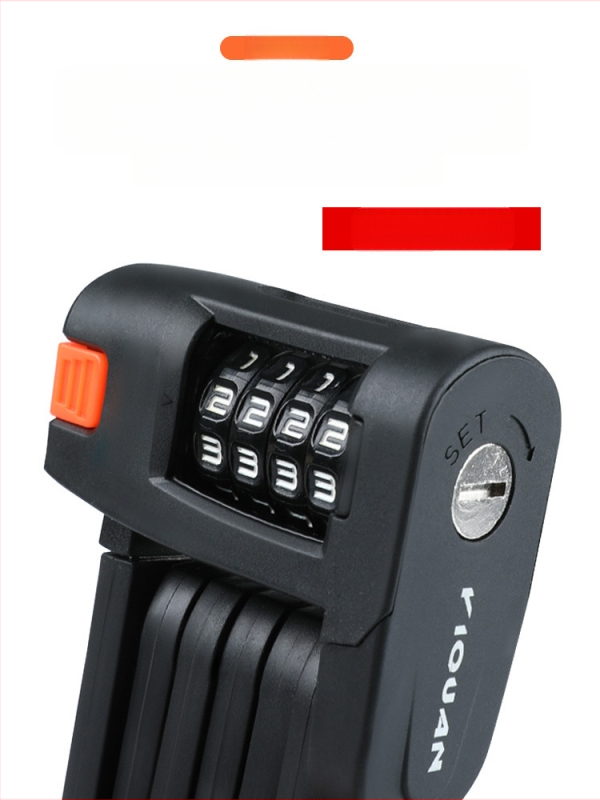 Jalgratta vargusvastane kokkupandav lukk Mägiratta veekindel roostevastane legeerterasest neljakohaline koodlukk Maanteeratta sõiduvarustus