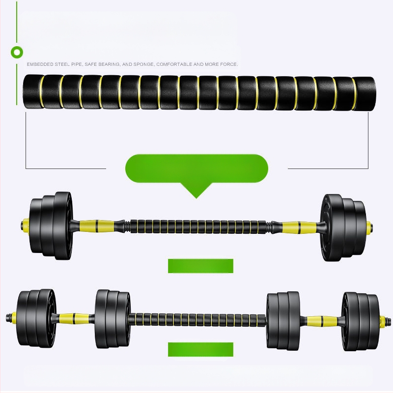 【Tasuta saatmine】 Keskkonnasõbralik hantlikomplekt reguleeritava raskusega hantlivardaga 5-10 kg hantlikettad 1-25 kg järkjärgulise raskuse raputusega