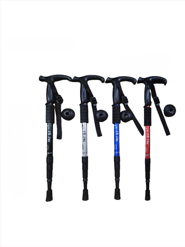 Alumiiniumisulamist mägironimiskepp T-käepidemega 4 kaasaskantavat matkamiskeppi mägironimiskeppide tootjate hulgimüük