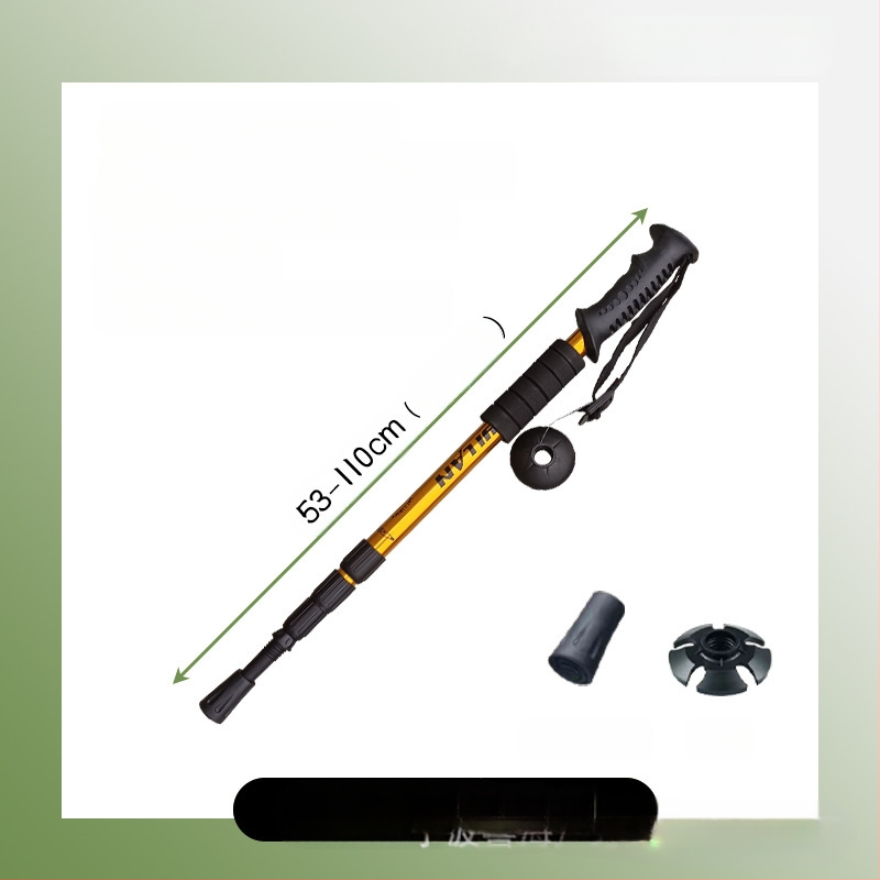 Alumiiniumisulamist mägironimiskepp T-käepidemega 4 kaasaskantavat matkamiskeppi mägironimiskeppide tootjate hulgimüük