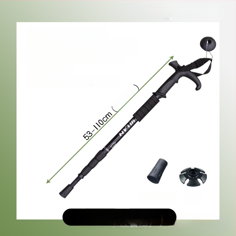 Alumiiniumisulamist mägironimiskepp T-käepidemega 4 kaasaskantavat matkamiskeppi mägironimiskeppide tootjate hulgimüük