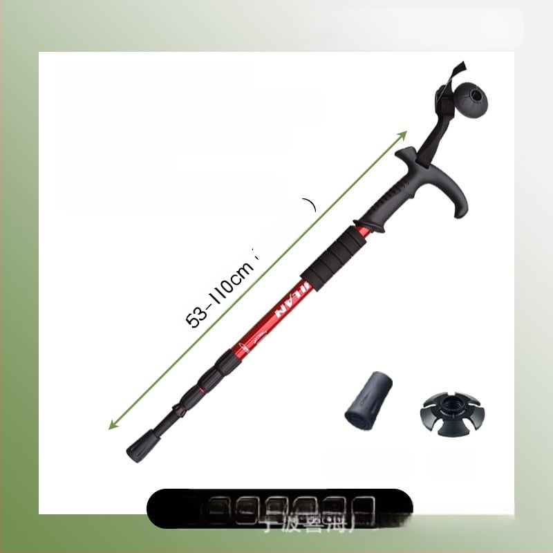 Alumiiniumisulamist mägironimiskepp T-käepidemega 4 kaasaskantavat matkamiskeppi mägironimiskeppide tootjate hulgimüük