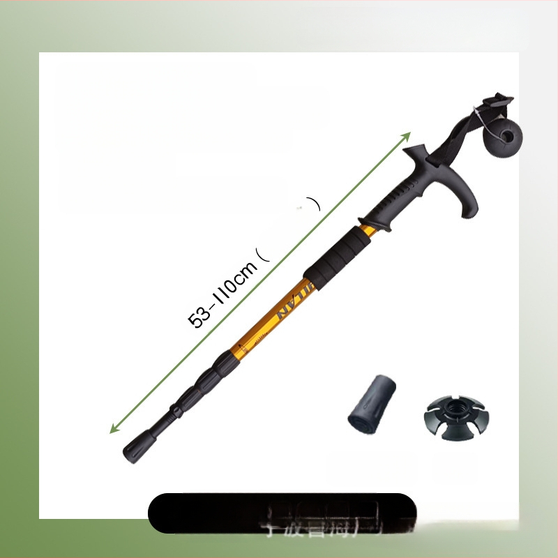 Alumiiniumisulamist mägironimiskepp T-käepidemega 4 kaasaskantavat matkamiskeppi mägironimiskeppide tootjate hulgimüük