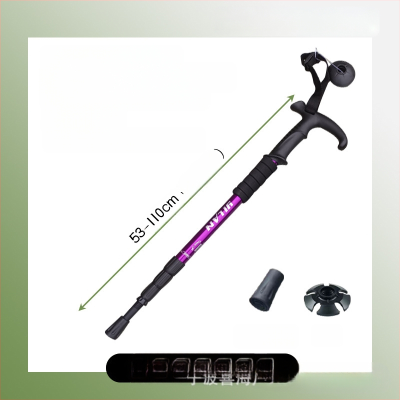 Alumiiniumisulamist mägironimiskepp T-käepidemega 4 kaasaskantavat matkamiskeppi mägironimiskeppide tootjate hulgimüük