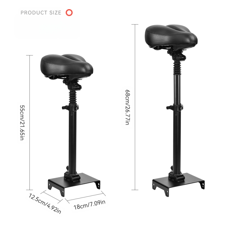 Подходяща за тротинетка № 9 MAX G30/G30 LP, бързо сгъваема, безпроблемна, двойна, амортизираща седалка.