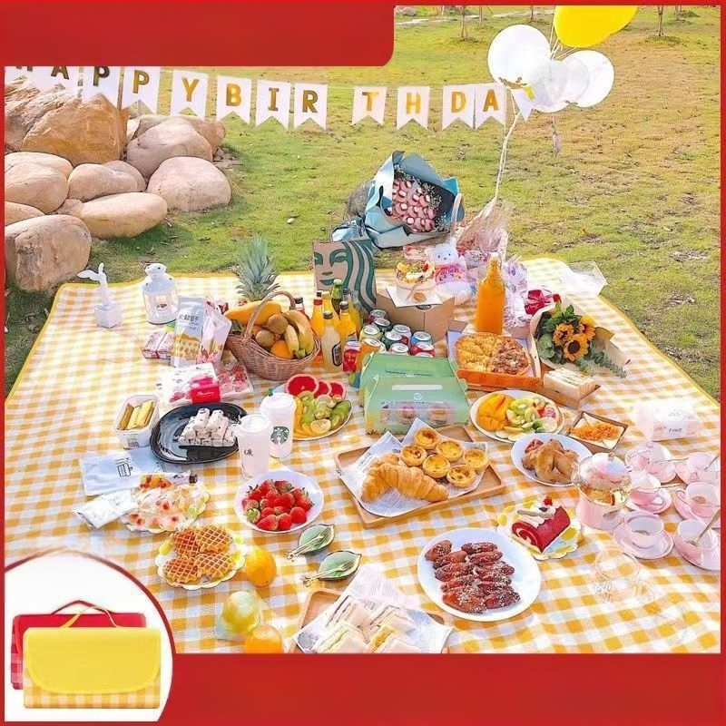 piknikumatt niiskuskindel matt paksendatud õues kasutatav piknikuriie, telkimiseks mõeldud veekindel padi kaasaskantav niiskuskindel riidest telk, kokkupandav