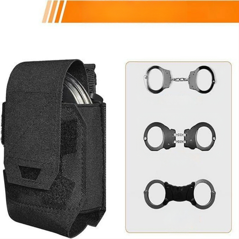 Amazoni kiirkinnitusega korrakaitse käerauad vöökott õues kasutamiseks mõeldud taktikalise turvalisuse patrullitöö tarvikute kiirkinnitusega käekott