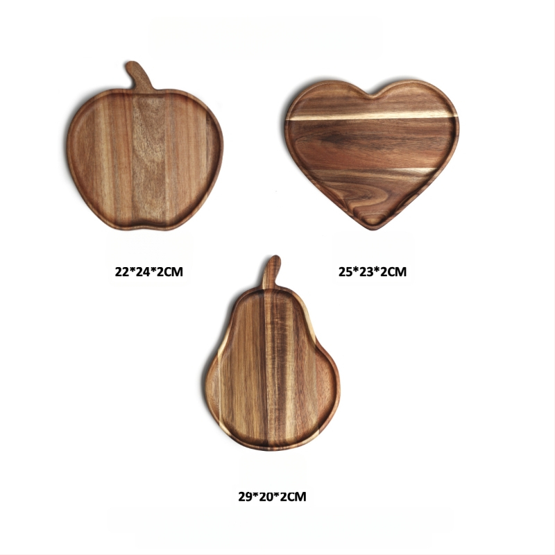 [Head kaubad rangelt valitud] Jaapani akaatsia puidust taldrik puidust kandik ümmargune loominguline kuivatatud puuviljade taldrik puidust taldrik